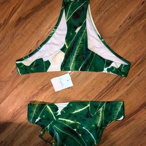 Cupshe Leaf Print Bikini